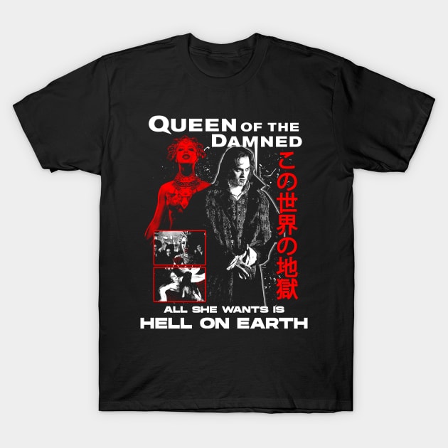 Queen Of The Damned T-Shirt by WithinSanityClothing